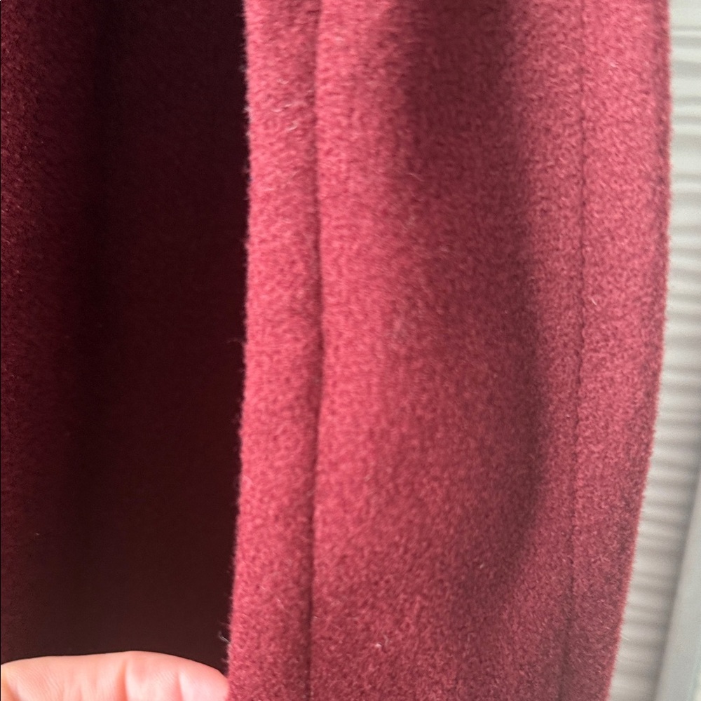 Anwesta Elegant Burgundy Felt Women's Coat Sz 4 NWT - Picture 12 of 12